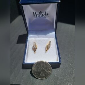 Gold and Silver Crystal Women's Earrings